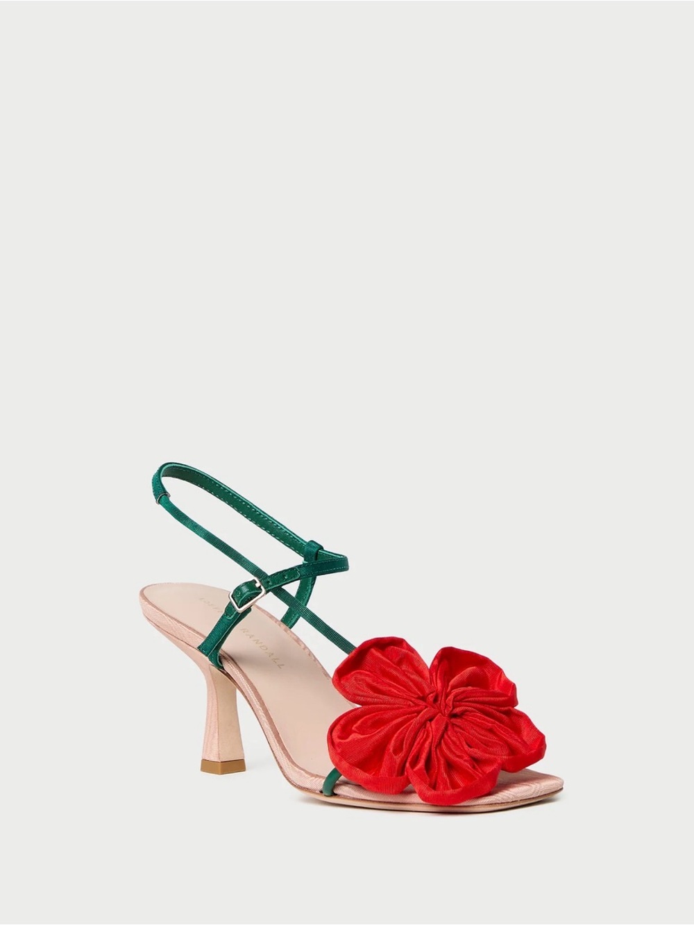 Loeffler Randall - Frank Red/Green Moiré Flower Sandal